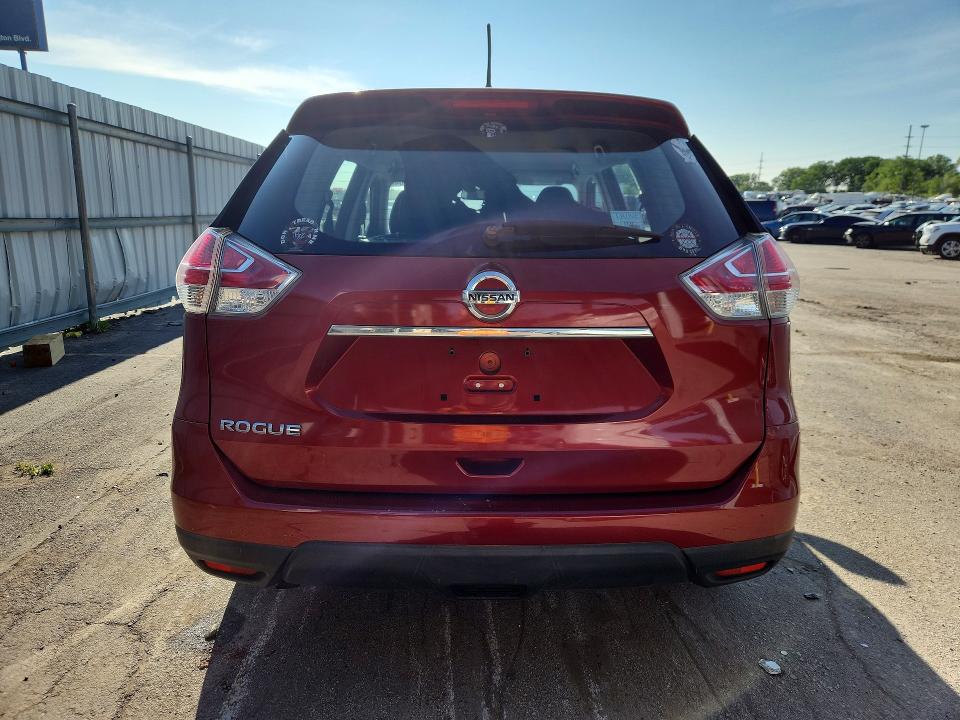 2016 Nissan Rogue VIN KNMAT2MV2GP655114 COPART salvage auction — FRONT END, Id - Salvage Certificate Of Title, sold $650 on 2026-07-27 (photo 6)