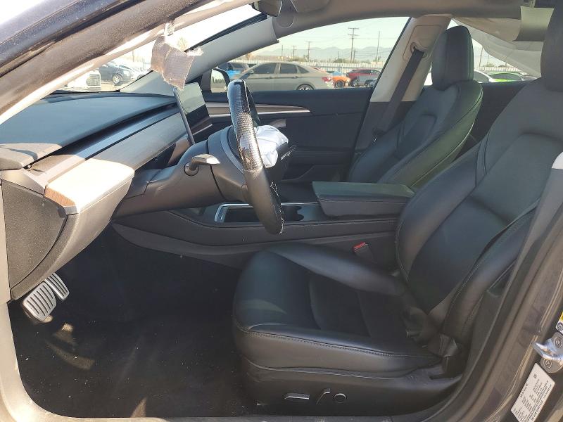 2023 Tesla Model 3 VIN 5YJ3E1EC4PF715740 COPART salvage auction — FRONT END, Ca - Salvage Certificate, sold $8,500 on 2026-07-30 (photo 7)