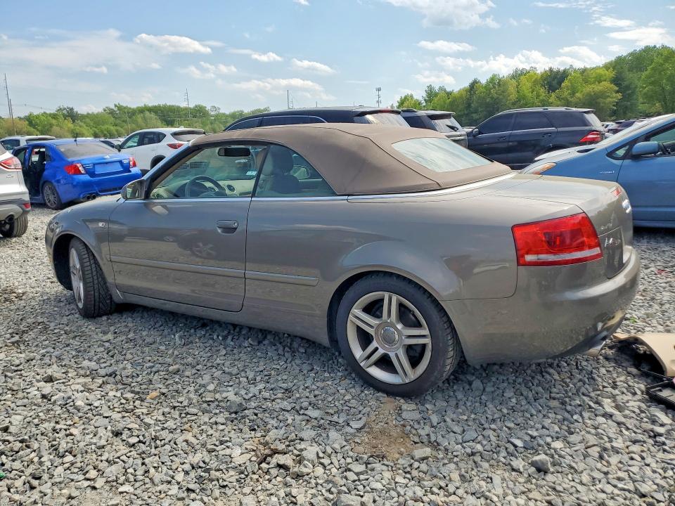 2007 Audi A4 VIN WAUDF48H27K029867 COPART salvage auction — MINOR DENT/SCRATCHES, Ma - Cert Of Title-Reconstrctd Coll, sold $575 on 2026-07-29 (photo 2)