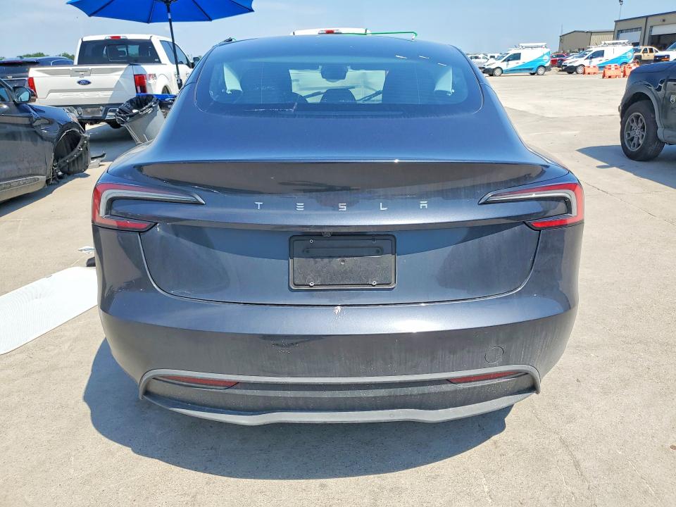 2025 Tesla Model 3 VIN 5YJ3E1EA3SF037103 COPART salvage auction — FRONT END, Tx - Salvage Vehicle Title, sold $14,600 on 2026-07-16 (photo 6)