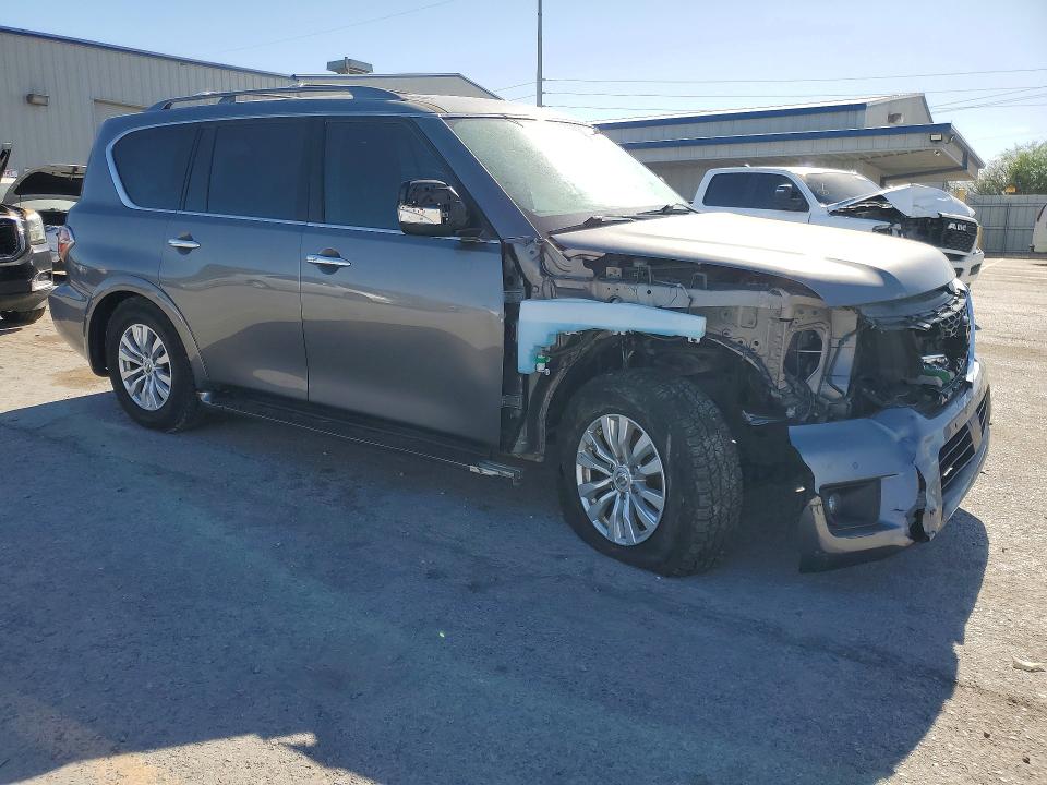 2019 Nissan Armada VIN JN8AY2ND6KX009045 COPART salvage auction — FRONT END, Ar - Cert Of Title-Salvage, sold $3,450 on 2026-07-28 (photo 4)