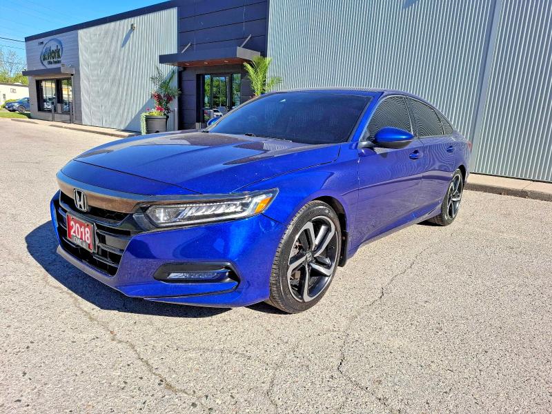 2018 Honda Accord VIN 1HGCV1F37JA811183 COPART salvage auction — MINOR DENT/SCRATCHES, On - Permit No Brand - Unfit (P), sold $10,800 on 2026-07-03 (photo 2)