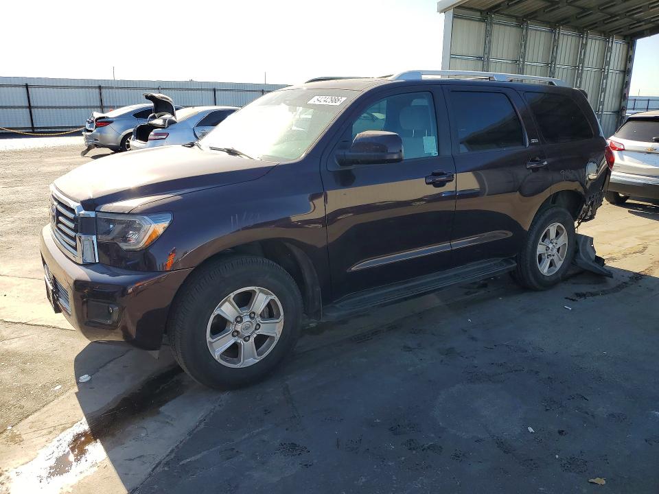 2018 Toyota Sequoia VIN 5TDZY5G13JS069355 COPART salvage auction — REAR END, Ca - Salvage Certificate, sold $7,400 on 2026-07-09 (photo 1)