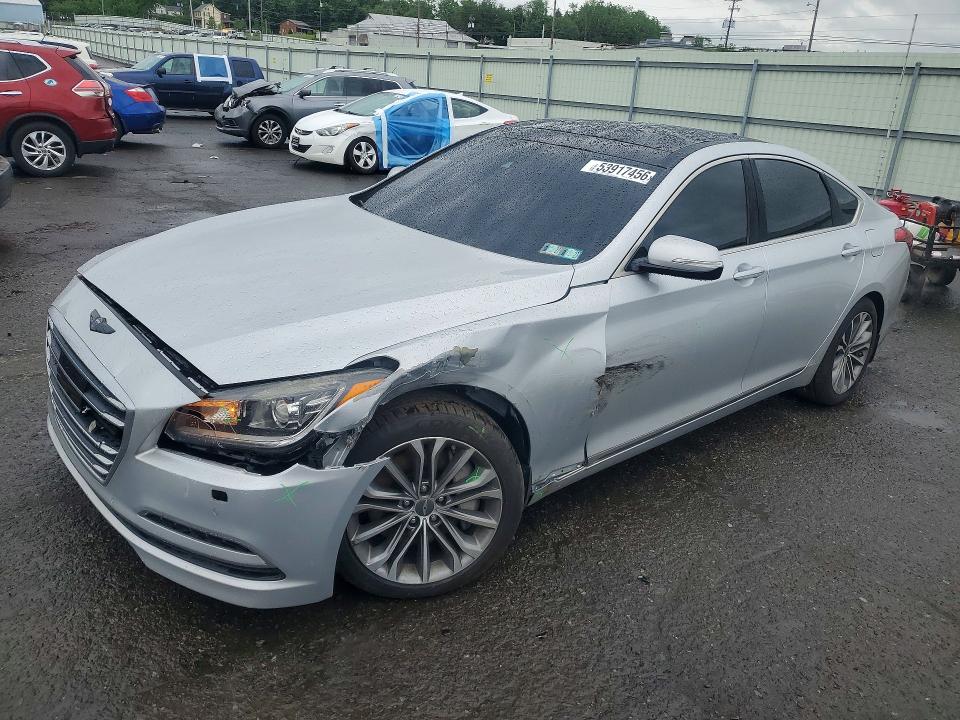 2015 Hyundai Genesis VIN KMHGN4JE4FU041214 COPART salvage auction — FRONT END, PA - CERTIFICATE OF SALVAGE, sold $1,650 on 2026-07-31 (photo 1)