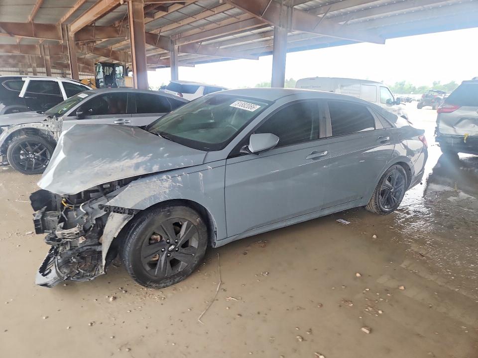 2021 Hyundai Elantra VIN KMHLM4AG3MU065682 COPART salvage auction — FRONT END, Tx - Salvage Vehicle Title, sold $2,250 on 2026-07-03 (photo 1)