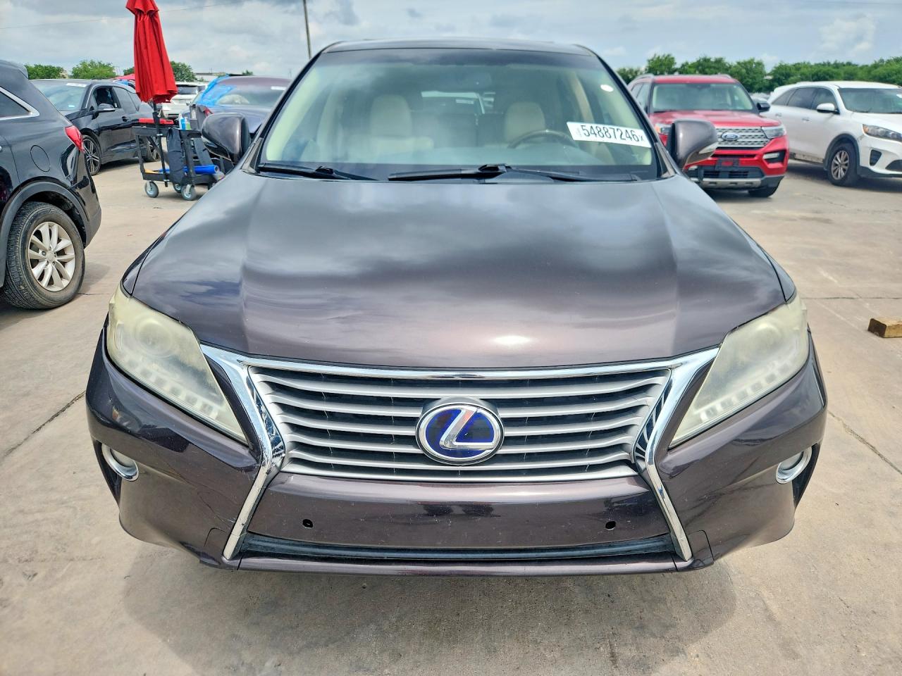 2013 Lexus RX 450h VIN JTJZB1BA5D2006588 COPART salvage auction — Hail, TX - CERTIFICATE OF TITLE, sold $3,400 on 2026-07-02 (photo 5)