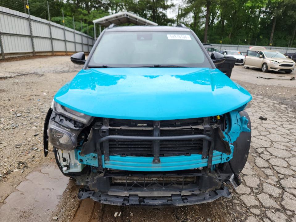 2022 Chevrolet Trailblazer VIN KL79MTSLXNB025307 COPART salvage auction — FRONT END, GA - CERT OF TITLE-SALVAGE, sold $3,200 on 2026-07-31 (photo 5)