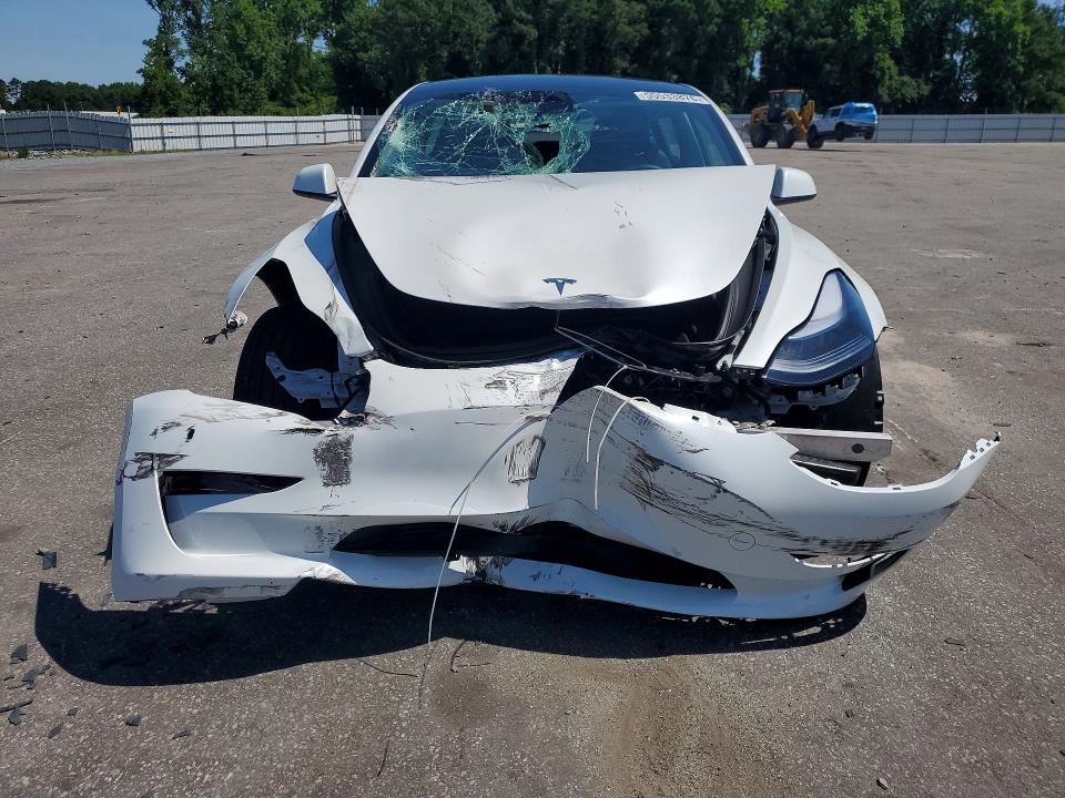 2023 Tesla Model 3 VIN 5YJ3E1EA3PF566882 COPART salvage auction — FRONT END, Nc - Salvage Certificate Of Title, sold $4,050 on 2026-07-30 (photo 5)