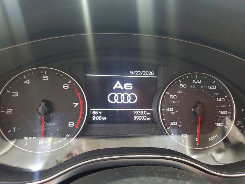 2016 Audi A6 VIN WAUFFAFCXGN065027 COPART salvage auction — FRAME DAMAGE, Nc - Dlr Only-Clean/Over 25% Damage, sold $3,900 on 2026-07-29 (photo 9)