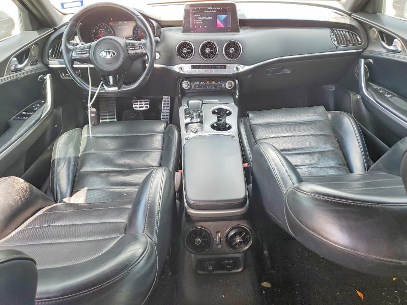 2018 Kia Stinger VIN KNAE55LC1J6017721 COPART salvage auction — FRONT END, Tx - Salvage Vehicle Title, sold $5,800 on 2026-07-31 (photo 8)