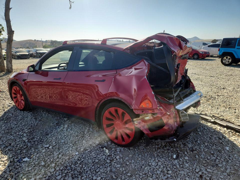 2023 Tesla Model y VIN 7SAYGDEF8PF740879 COPART salvage auction — REAR END, Ca - Salvage Certificate, sold $5,200 on 2026-07-14 (photo 2)