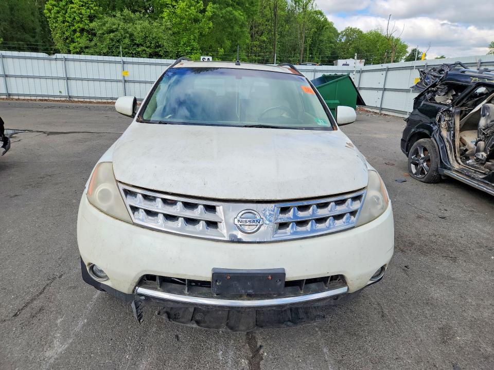 2007 Nissan Murano VIN JN8AZ08W37W610229 COPART salvage auction — MINOR DENT/SCRATCHES, Pa - Cert Of Title-W=Flood Vehicle, sold $1,000 on 2026-07-21 (photo 5)