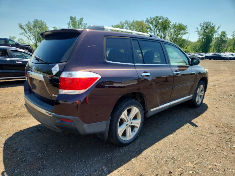 2012 Toyota Highlander VIN 5TDDK3EH1CS116790 COPART salvage auction — FRONT END, Pa - Certificate Of Salvage, sold $3,800 on 2026-07-21 (photo 3)