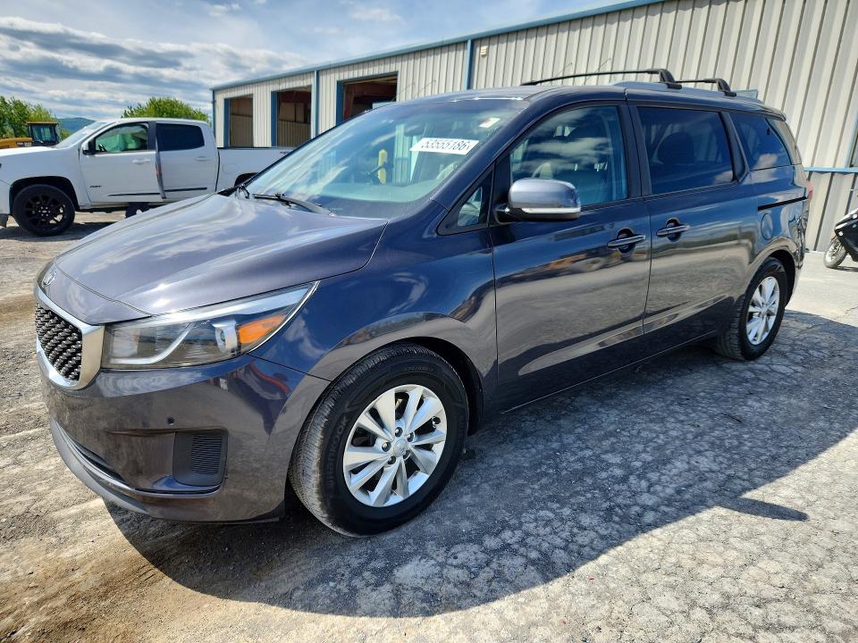 2017 Kia SEDONA VIN KNDMB5C19H6238712 COPART salvage auction — MINOR DENT/SCRATCHES, Md - Certificate Of Title, sold $875 on 2026-07-10 (photo 1)