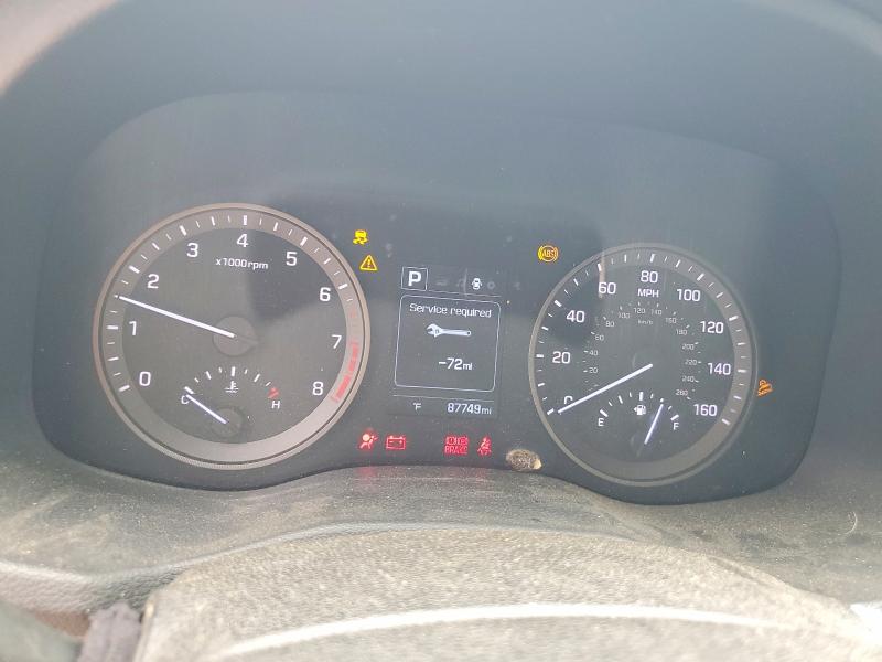 2018 Hyundai Tucson VIN KM8J23A42JU630478 COPART salvage auction — ALL OVER, Nc - Salvage Certificate Of Title, sold $2,350 on 2026-07-17 (photo 9)