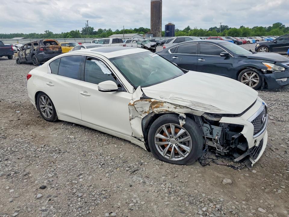 2015 Infiniti VIN JN1BV7AP8FM340824 COPART salvage auction — FRONT END, Al - Cert Of Title-Salvage Title, sold $1,750 on 2026-07-16 (photo 4)