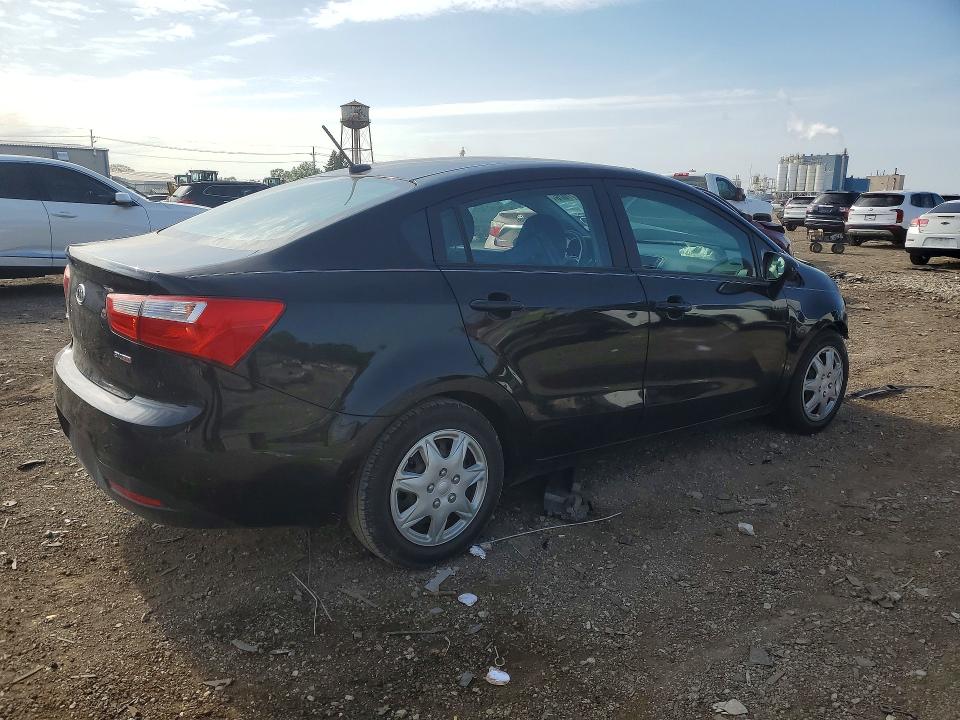 2013 Kia Rio VIN KNADN4A30D6128922 COPART salvage auction — FRONT END, Il - Salvage Certificate, sold $400 on 2026-07-24 (photo 3)