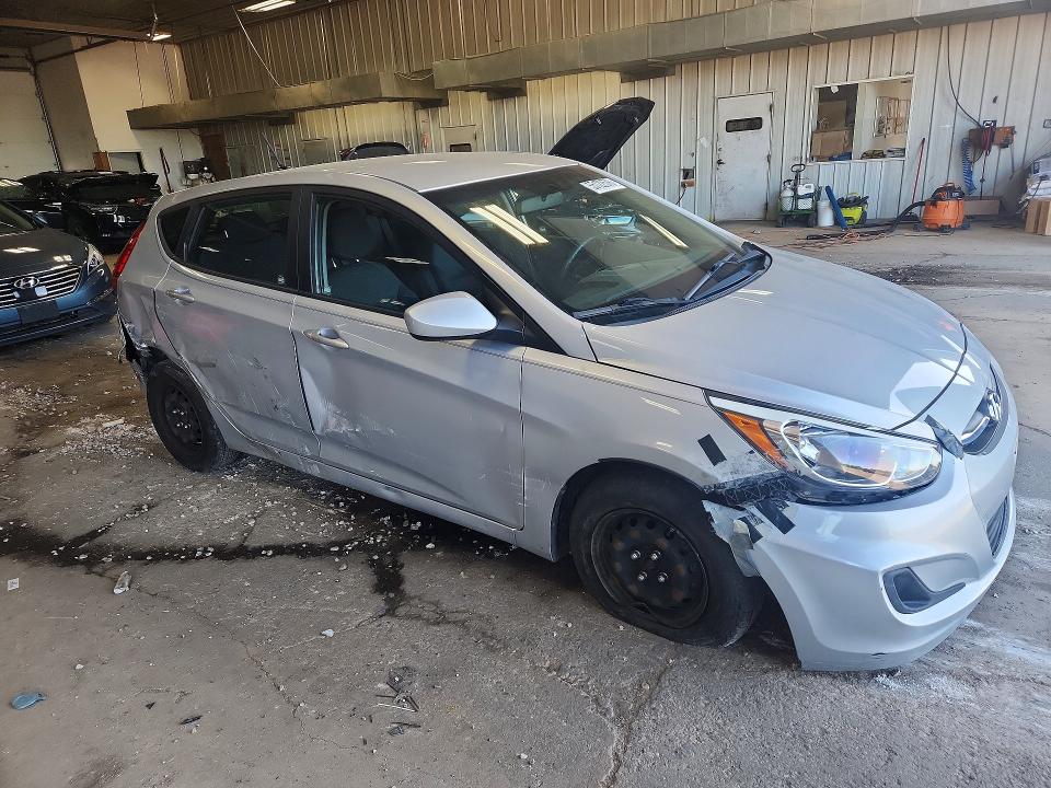 2017 Hyundai Accent VIN KMHCT5AE7HU326390 COPART salvage auction — REAR END, Wi - Junked Vehicle Bill Of Sale, sold $600 on 2026-07-20 (photo 4)