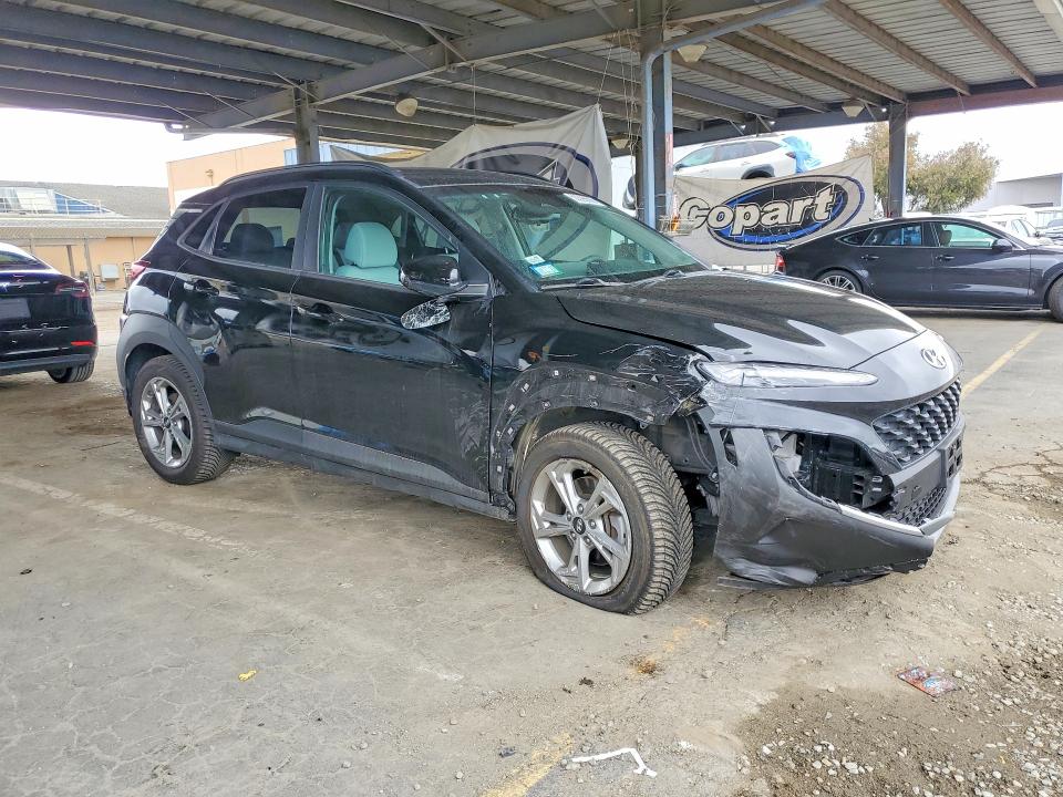 2023 Hyundai Kona VIN KM8K6CAB9PU930177 COPART salvage auction — FRONT END, Ca - Salvage Certificate, sold $15 on 2026-07-28 (photo 4)
