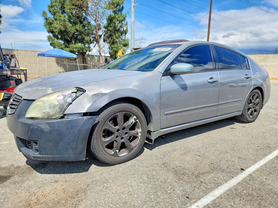 2007 Nissan Maxima VIN 1N4BA41E27C843784 COPART salvage auction — FRONT END, Ca - Salvage Certificate, sold $325 on 2026-07-09 (photo 1)