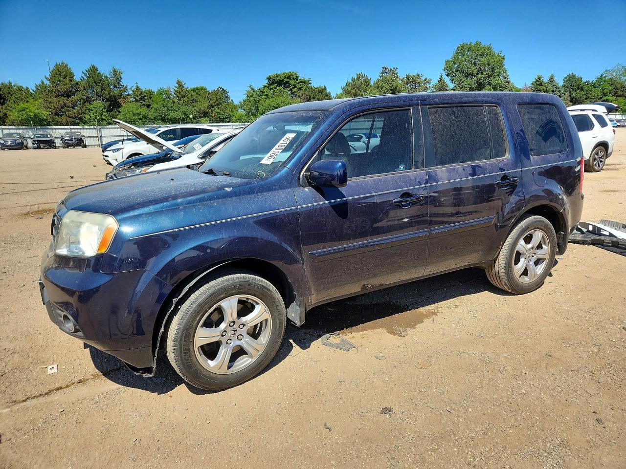 2012 Honda Pilot VIN 5FNYF3H55CB022231 COPART salvage auction — Rear End, IL - SALVAGE CERTIFICATE, sold $1,000 on 2026-07-02 (photo 1)