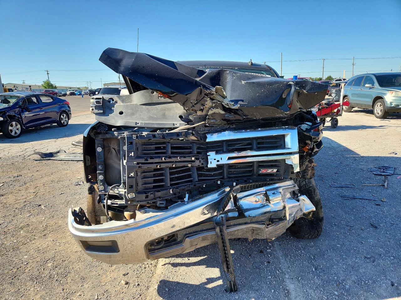 2014 Chevrolet Silverado 1500 VIN 3GCUKREC9EG326630 COPART salvage auction — Front End, OK - CERT OF TITLE-SALVAGE, sold $1,400 on 2026-07-09 (photo 5)