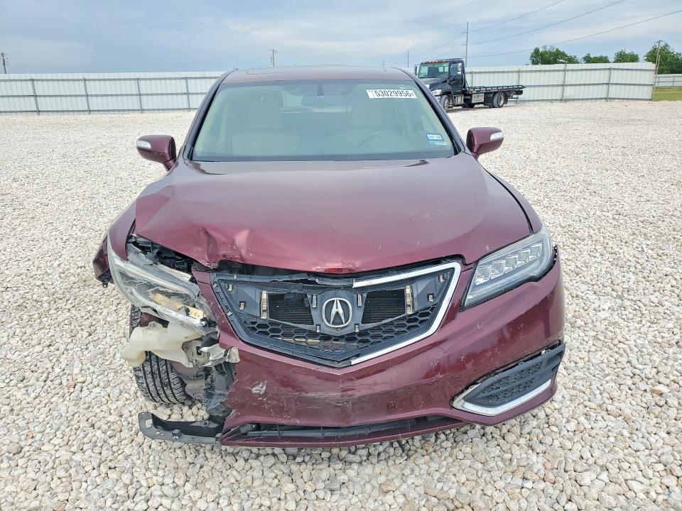 2016 Acura Rdx VIN 5J8TB3H50GL018887 COPART salvage auction — FRONT END, Tx - Salvage Vehicle Title, sold $1,850 on 2026-07-02 (photo 5)