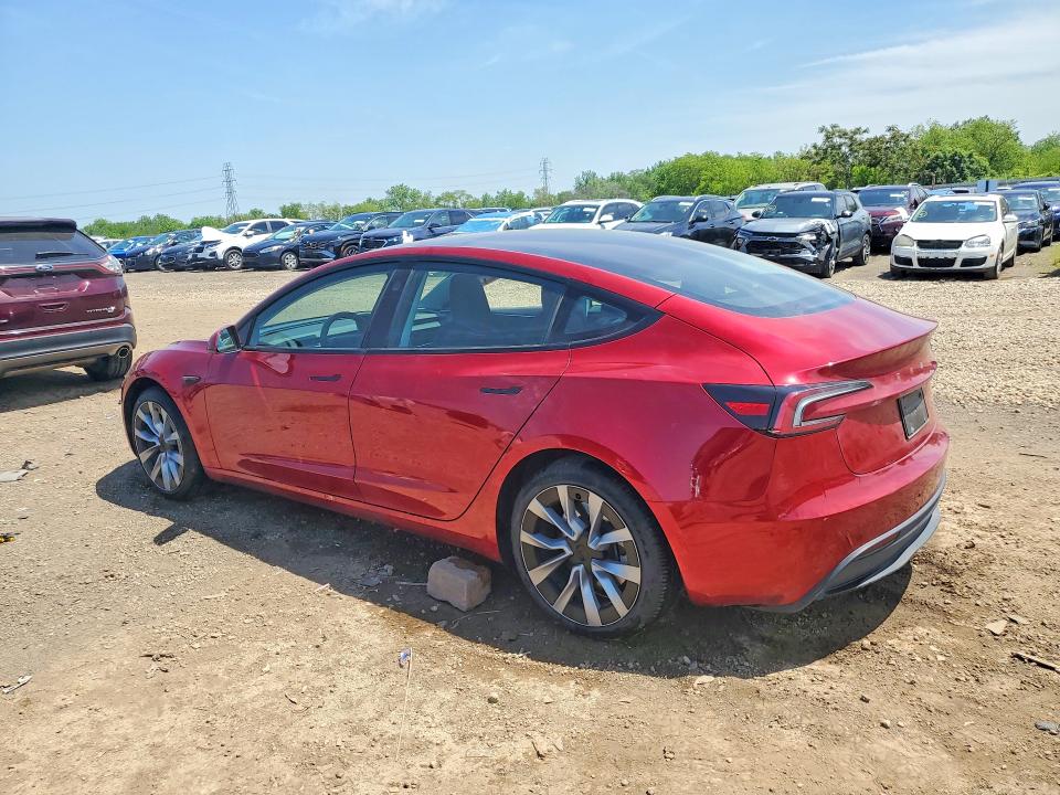 2025 Tesla Model 3 VIN 5YJ3E1EB6SF916376 COPART salvage auction — SIDE, Il - Salvage Certificate, sold $12,400 on 2026-07-29 (photo 2)