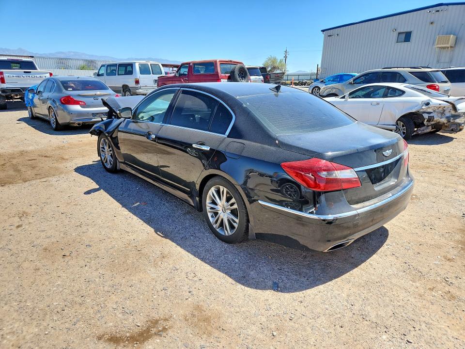 2012 Hyundai Genesis VIN KMHGC4DD8CU202006 COPART salvage auction — FRONT END, Az - Cert Of Title - Salvage, sold $175 on 2026-07-06 (photo 2)