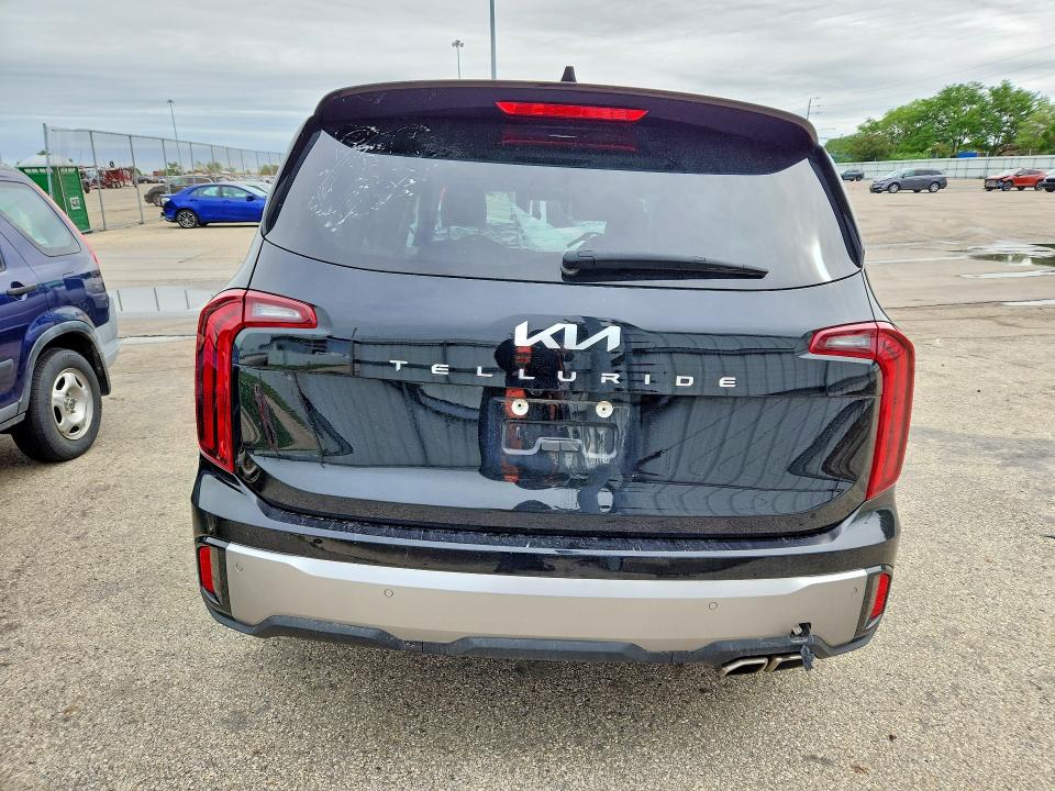 2025 Kia Telluride VIN 5XYP64GC1SG629414 COPART salvage auction — FRONT END, Tx - Nonrepairable Title, sold $6,600 on 2026-07-06 (photo 6)