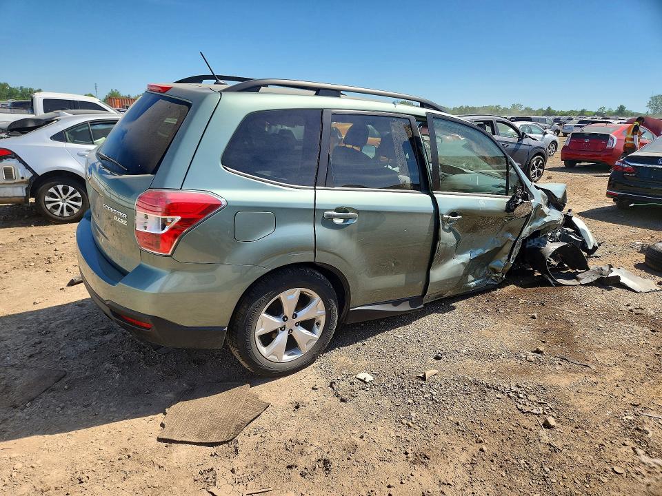 2015 Subaru Forester VIN JF2SJADC5FH451761 COPART salvage auction — FRONT END, Il - Salvage Certificate, sold $1,400 on 2026-07-09 (photo 3)