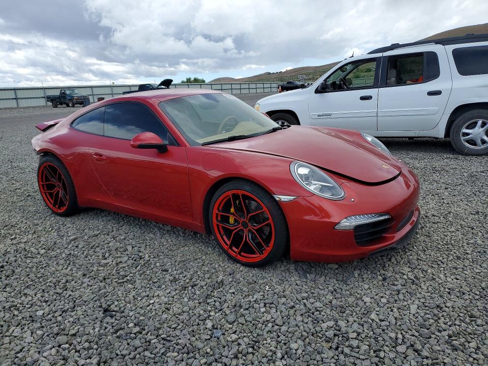 2014 Porsche 911 VIN WP0AA2A91ES107211 COPART salvage auction — REAR END, Nv - Salvage Title, sold $36,000 on 2026-07-02 (photo 4)