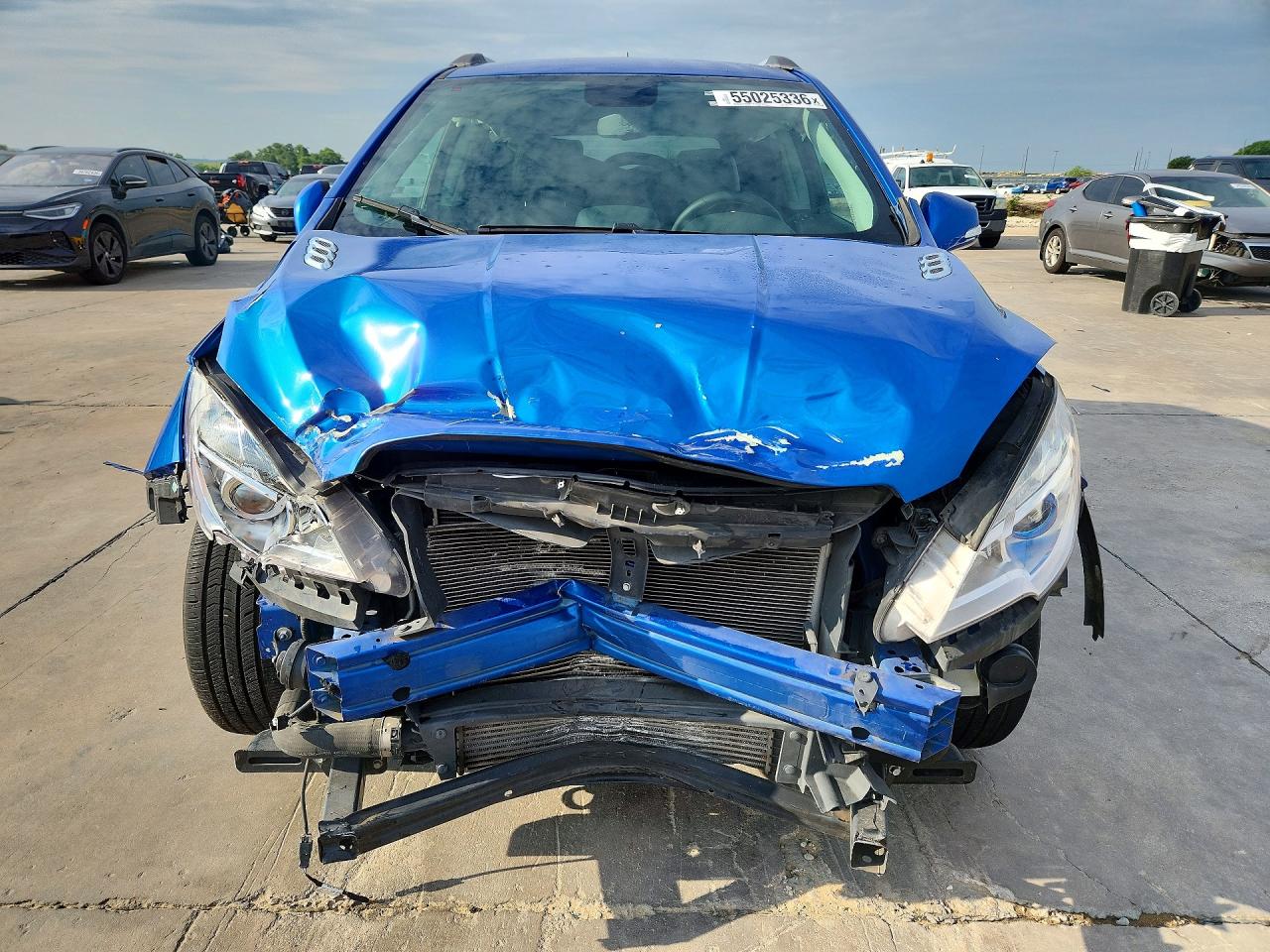 2015 Buick Encore VIN KL4CJASB6FB053047 COPART salvage auction — Front End, TX - SALVAGE VEHICLE TITLE, sold $925 on 2026-07-09 (photo 5)