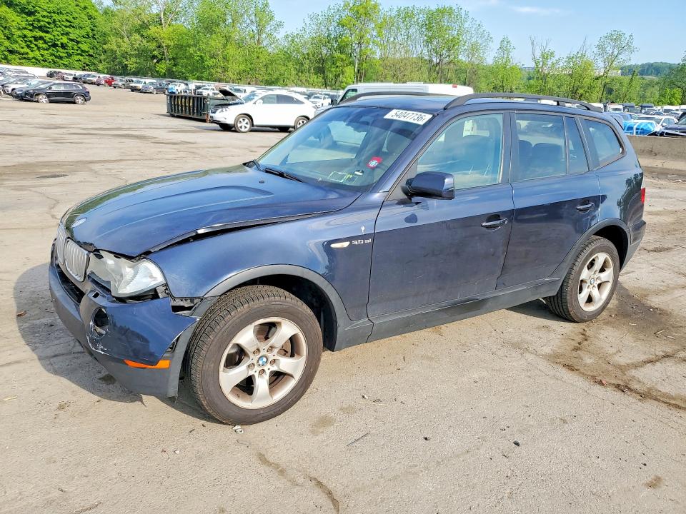 2008 BMW X3 VIN WBXPC93498WJ17208 COPART salvage auction — FRONT END, NY - MV-907A SALVAGE CERTIFICATE, sold $325 on 2026-07-14 (photo 1)