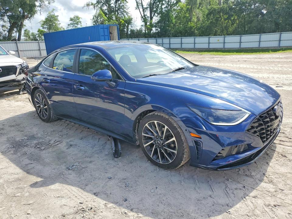 2020 Hyundai Sonata VIN 5NPEH4J21LH006323 COPART salvage auction — SIDE, Fl - Cert Of Title Slvg Rebuildable, sold $3,650 on 2026-07-07 (photo 4)
