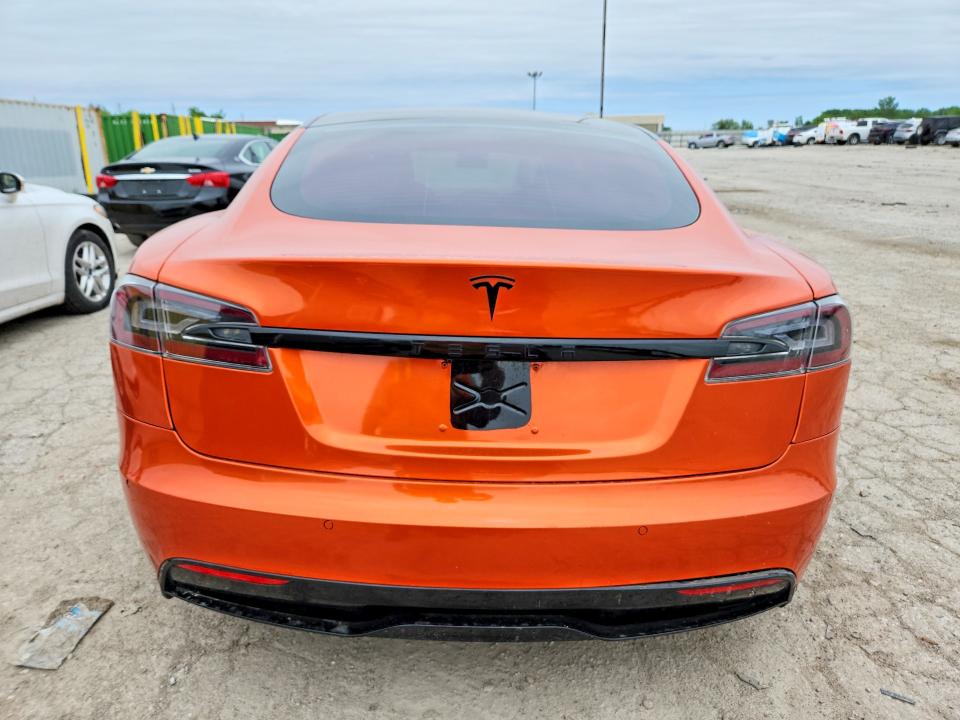 2022 Tesla Model s VIN 5YJSA1E52NF467820 COPART salvage auction — FRONT END, In - Cert Of Title-Salvage Title, sold $14,500 on 2026-07-31 (photo 6)