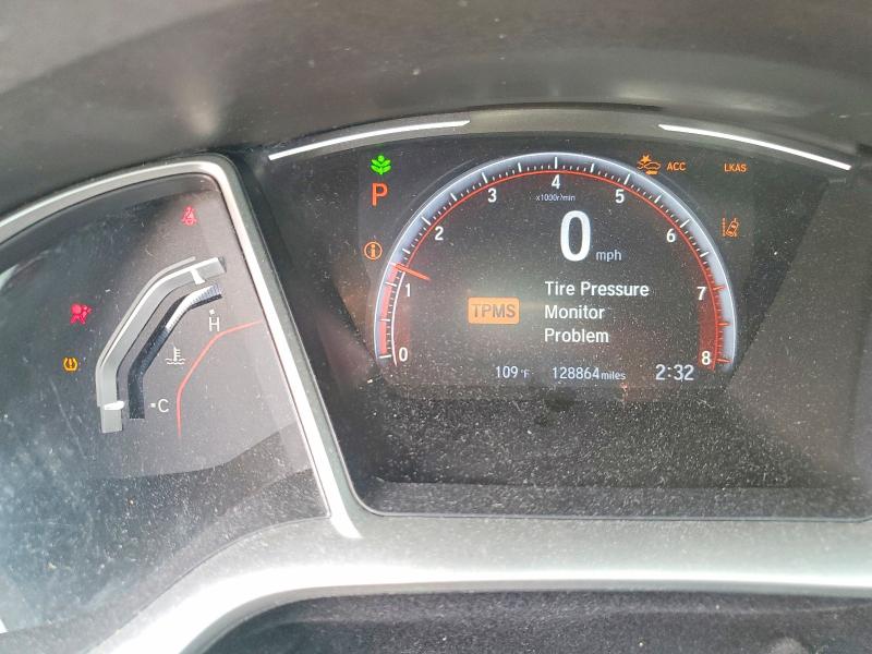 2019 Honda Civic VIN 19XFC2F85KE014433 COPART salvage auction — FRONT END, Tx - Salvage Vehicle Title, sold $3,300 on 2026-07-10 (photo 9)