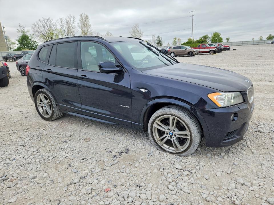 2011 BMW X3 VIN 5UXWX7C53BL732659 COPART salvage auction — FRONT END, Mi - Certificate Of Title, sold $1,300 on 2026-07-09 (photo 4)