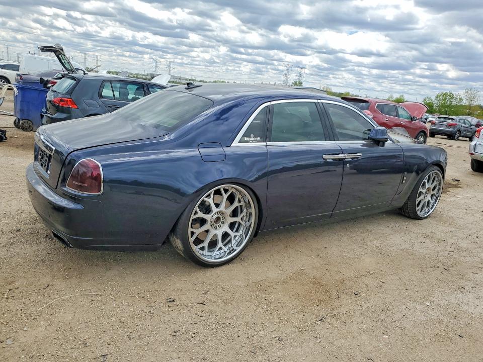 2012 Rolls-royce Ghost VIN SCA664S56CUX50709 COPART salvage auction — ENGINE BURN, Il - Salvage Certificate, sold $18,200 on 2026-07-21 (photo 3)