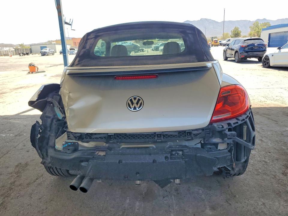 2015 Volkswagen Beetle VIN 3VW517AT4FM823568 COPART salvage auction — REAR END, Tx - Salvage Vehicle Title, sold $125 on 2026-07-10 (photo 6)