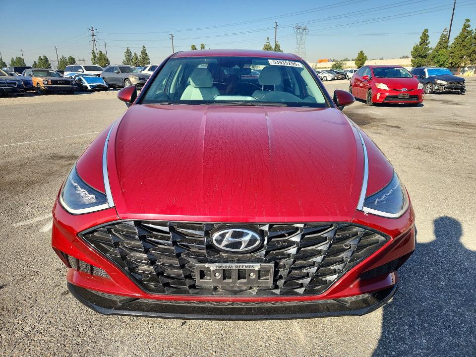 2023 Hyundai Sonata VIN KMHL64JA6PA316397 COPART salvage auction — REAR END, Ca - Salvage Certificate, sold $3,150 on 2026-07-30 (photo 5)