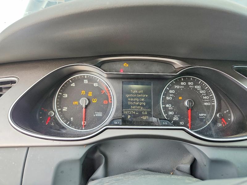 2013 Audi A4 VIN WAUFFAFL7DN030425 COPART salvage auction — MECHANICAL, Mt - Certificate Of Title, sold $475 on 2026-07-20 (photo 9)