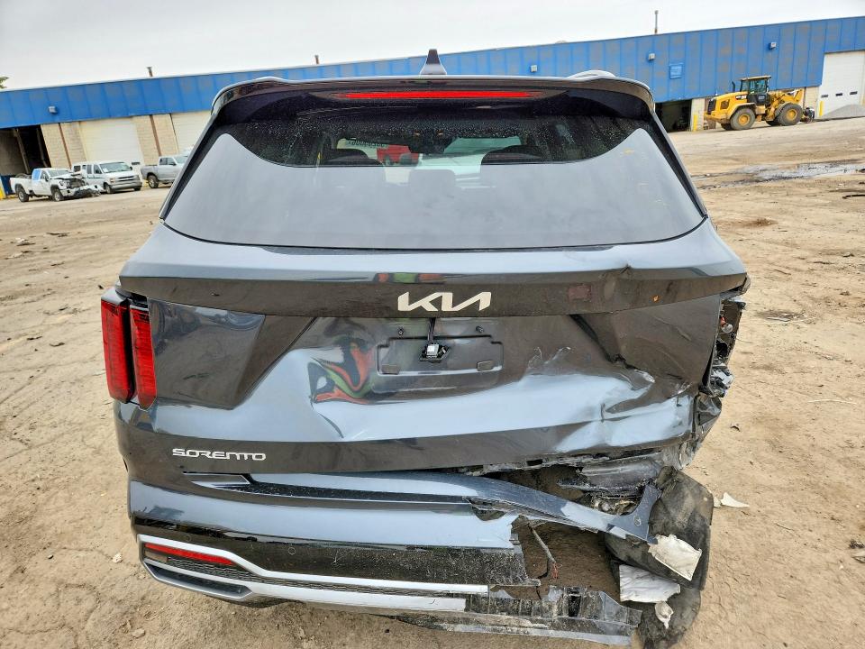 2023 Kia Sorento VIN 5XYRL4LC7PG244051 COPART salvage auction — REAR END, Mi - Certificate Of Title, sold $5,500 on 2026-07-24 (photo 6)