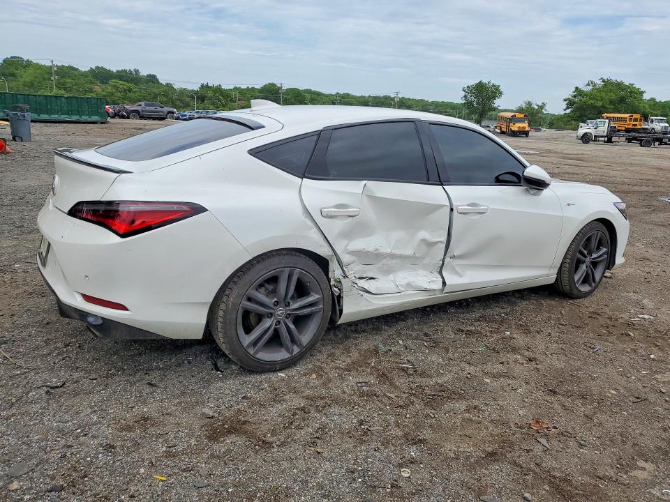 2024 Acura Integra VIN 19UDE4H66RA023617 COPART salvage auction — SIDE, Md - Cert Of Salvage > 75% Damage, sold $9,200 on 2026-07-28 (photo 3)