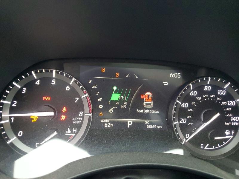 2021 Toyota Highlander VIN 5TDLZRBH8MS111540 COPART salvage auction — FRONT END, Va - Cert Of Title - Salvage, sold $12,000 on 2026-07-07 (photo 9)