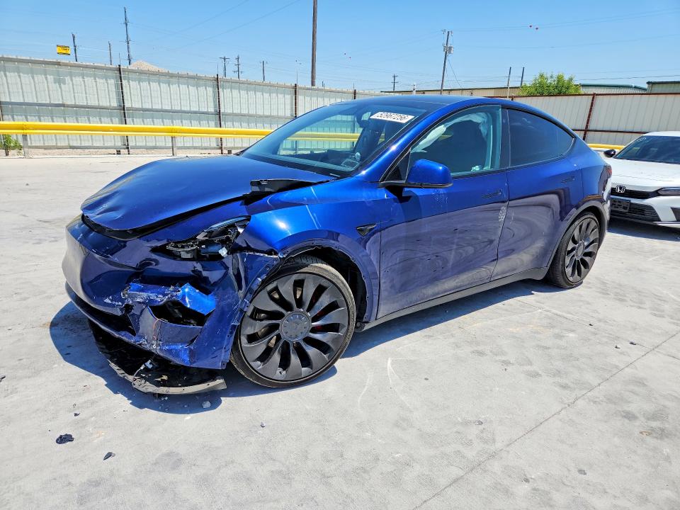 2023 Tesla VIN 7SAYGDEF6PF641185 COPART salvage auction — FRONT END, Tx - Salvage Vehicle Title, sold $11,100 on 2026-07-10 (photo 1)