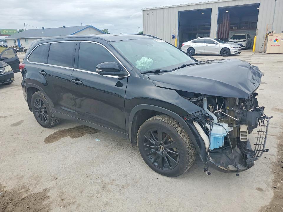 2019 Toyota VIN 5TDJZRFH1KS625728 COPART salvage auction — FRONT END, Mo - Salvage Certificate Of Title, sold $5,400 on 2026-07-13 (photo 4)