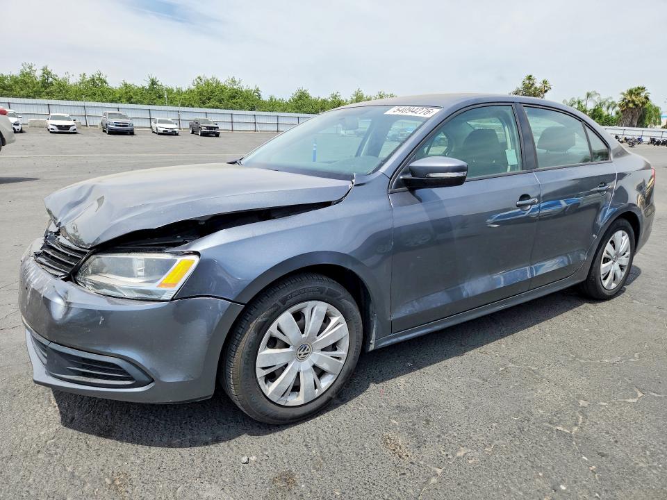 2014 Volkswagen Jetta VIN 3VWD17AJ5EM249927 COPART salvage auction — FRONT END, Ca - Salvage Certificate, sold $225 on 2026-07-23 (photo 1)