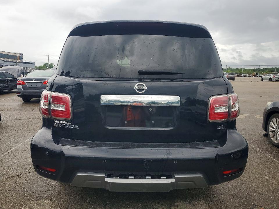 2019 Nissan Armada VIN JN8AY2NDXK9093097 COPART salvage auction — FRONT END, In - Certificate Of Title (P), sold $6,500 on 2026-07-29 (photo 6)