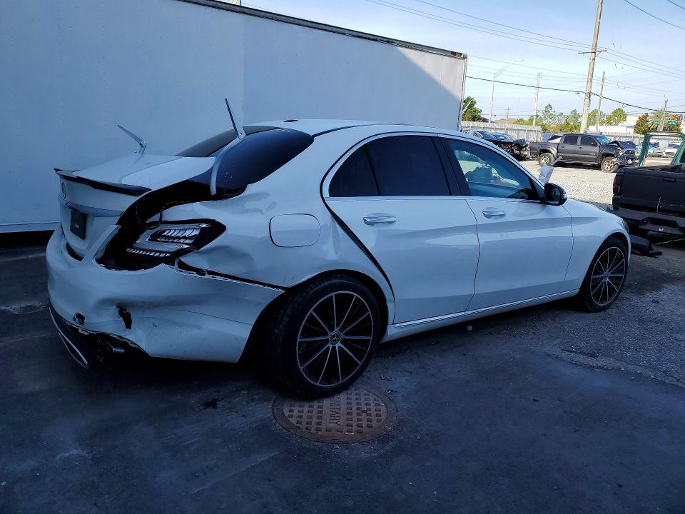 2021 Mercedes-benz C-klasse VIN W1KWF8DBXMR653526 COPART salvage auction — REAR END, Fl - Certificate Of Destruction, sold $8,800 on 2026-07-17 (photo 3)